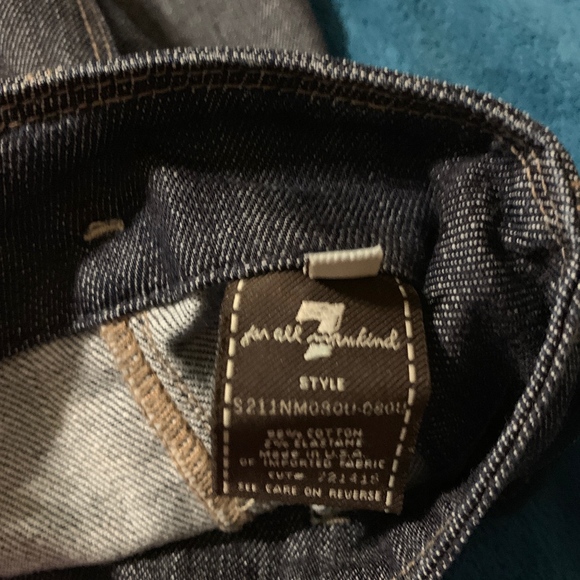 7 FOR ALL MANKIND DENIM SKIRT - Picture 6 of 7